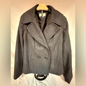 Merona Charcoal Double-Breasted Peacoat